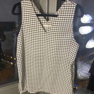 Black and white blouse